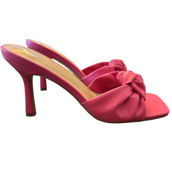 Journee Collection Diorra Knotted Vamp Heels Dress Sandal Square Toe NEW 10 - Picture 1 of 10